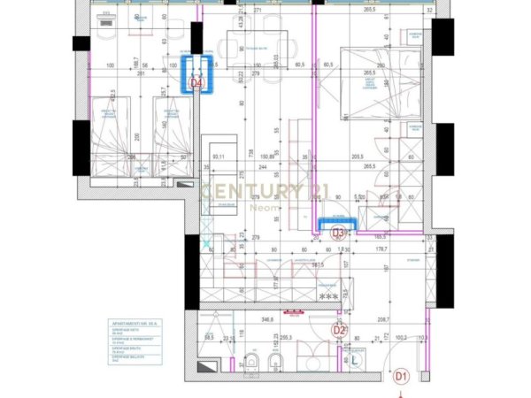 Tirane, jepet me qera apartament Kati 5, 80 m² 850 € 