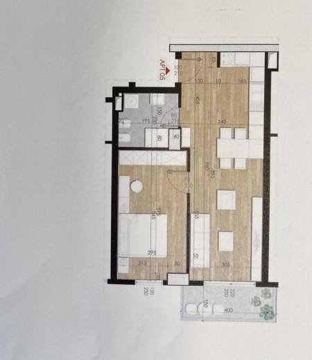 Tirane, shitet apartament 1+1+Ballkon Kati 4, 74 m² 100,000 € (Rezidenca Turdiu)