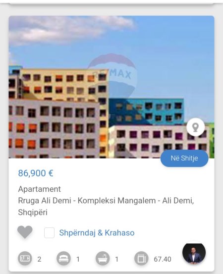 Durres, shitet apartament 1+1 Kati 5, 67 m² 86,901 € (Ne Mangalem Ali Demi)