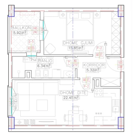 Tirane, shitet apartament 1+1 Kati 7, 65 m² 104,000 € (Mbrapa globe)