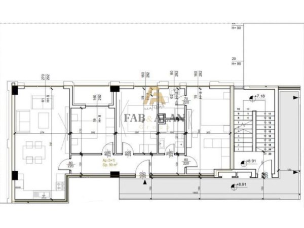 Tirane, shitet apartament 3+1 Kati 2, 111 m² 255,300 € (Nshraku)