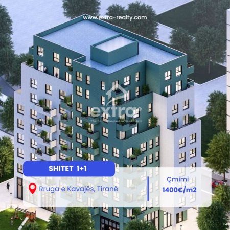 Tirane, shitet apartament 1+1 Kati 3, 66 m² 92.540 € (Rruga Kavajes)