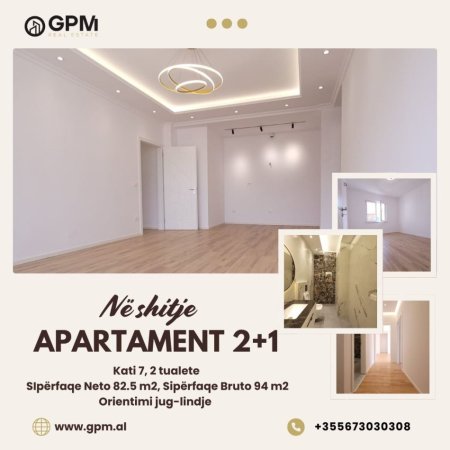 Tirane, shitet apartament 2+1 Kati 7, 94 m² 210.000 € (Zogu i Zi)