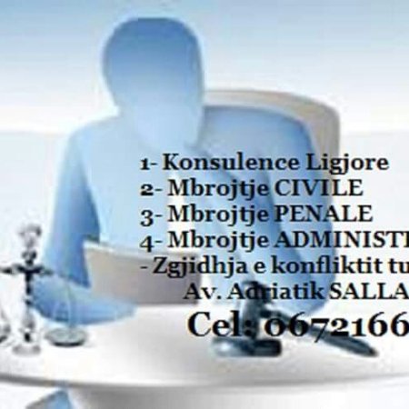 Avokat  Adriatik SALLAHU Tirane, - Perfaqesim Ligjore