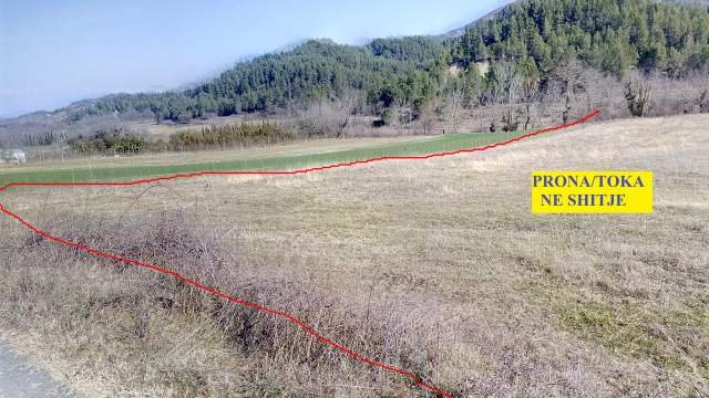 Tirane, Shitet Toke, zonë prferuar afër Tiranës, në krah të kalase së Petrelës, sip 7'700m², Cmimi 55 euro/m² diskutushëm, në luginën e Zaranikes me kalim nga Petrela, e nga Stërmasi / Vishnje.