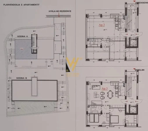 Tirane, shitet apartament 2+1+Ballkon Kati 1, 143 m² 313.128 € (SAUK)
