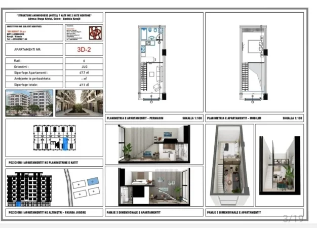 Durres, shitet garsonier Kati 0, 47,7 m² 57.000 € (Golem, Durres)