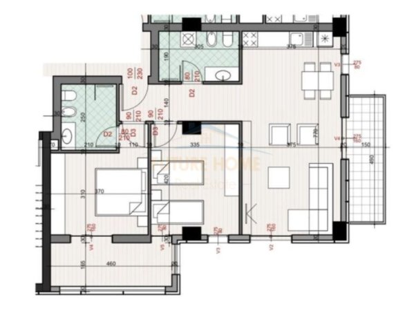 shitet apartament 2+1 Kati 1, 183.000 € (DON BOSKO)