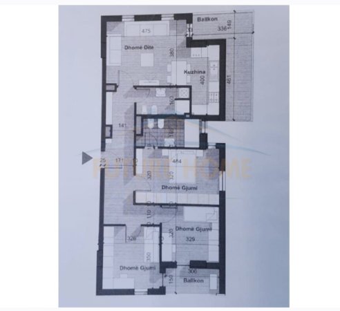 Tirane, shitet apartament 3+1+Ballkon Kati 3, 139 m² 115.800 € (Univers City tek Qtu)
