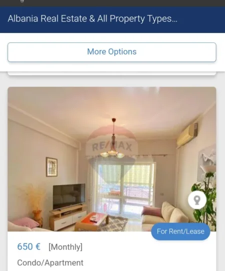 Tirane, jepet me qera apartament 3+1 Kati 3, 120 m² 650 € (Ambasada Gjermane)