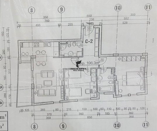 Tirane, shitet apartament 2+1+Ballkon Kati 4, 123 m² 130.000 € (YZBERISHT)