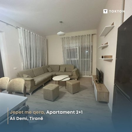 Tirane, jepet me qera apartament 2+1 Kati 6, 76 m² 450 € (Ali Demi)