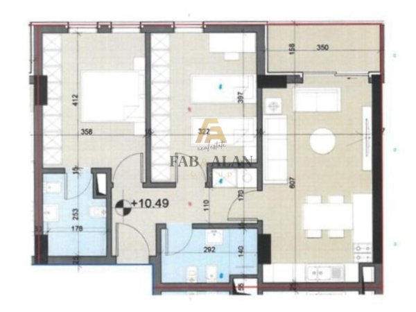 Tirane, shitet apartament 2+1+2 Kati 3, 94 m² 108.500 € (Univers City)