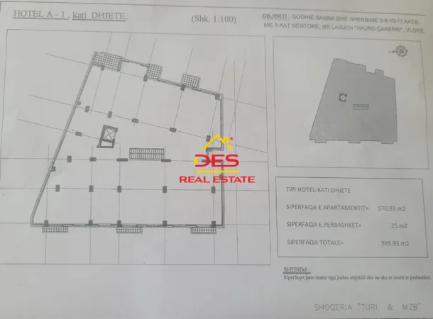 Vlore, shitet hotel Kati 10, 595 m² 804.505 € (Rruga Ismail Qemali)