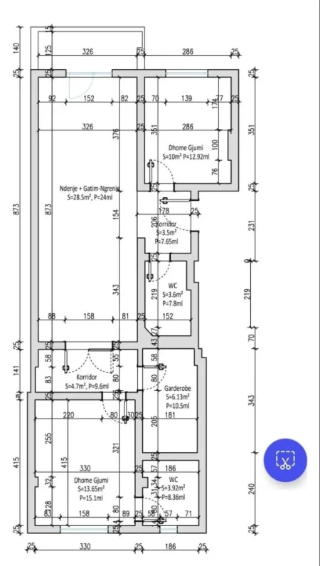 Tirane, jepet me qera ambjent biznesi Kati 3, 98 m² 700 € (Ish Blloku)