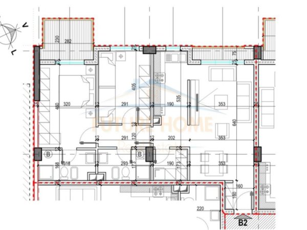 Tirane, shitet apartament 2+1+2+2 Post Parkimi, Kati 7, 116 m² 174.700 € (LAPRAKE)