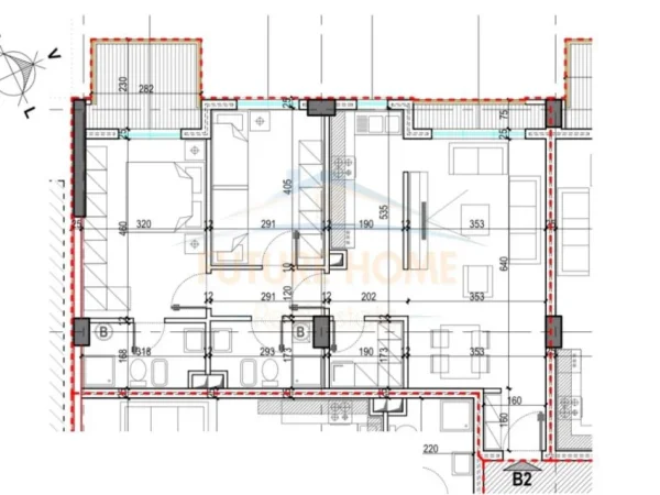 Tirane, shitet apartament 2+1+2+2 Post Parkimi, Kati 7, 116 m² 174.700 € (LAPRAKE)
