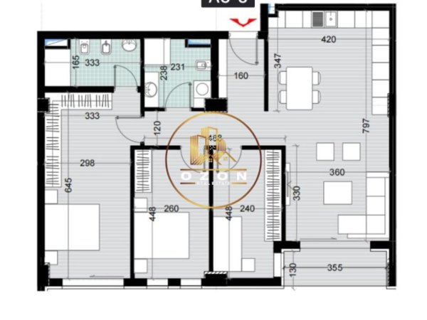 Tirane, shitet apartament 2+1+Ballkon Kati 1, 121 m² 121.000 € (Mjull Bathore)