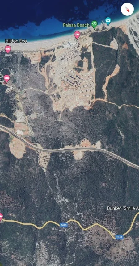 Dhermi - Palase, shitet toke ne bregdet , 4.350 m² 650.000 € (Palas)