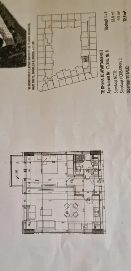 Tirane, shitet apartament 1+1 Kati 3, 72 m² 88.000 € (Urban Gate Astir)