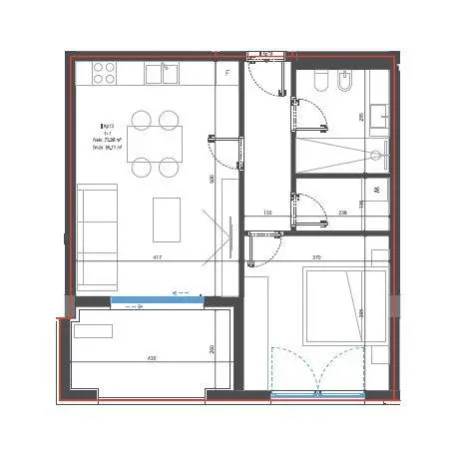Dhermi - Palase, shitet apartament 1+1 Kati 1, 86 m² 241.140 € (Dhermi) TT 991