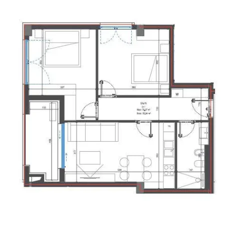 Dhermi , shitet apartament 1+1 Kati 1, 94 m² 261.920 €. TT 994