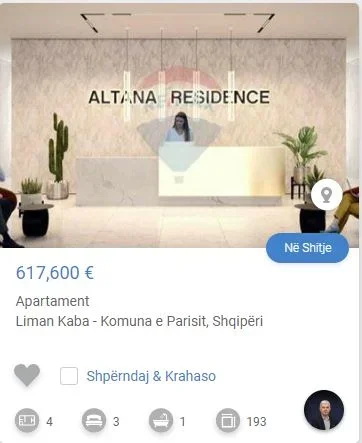 Tirane, shitet apartament 3+1 Kati 2, 195 m² 617.600 € (RRUGE KOSOVAREVE)
