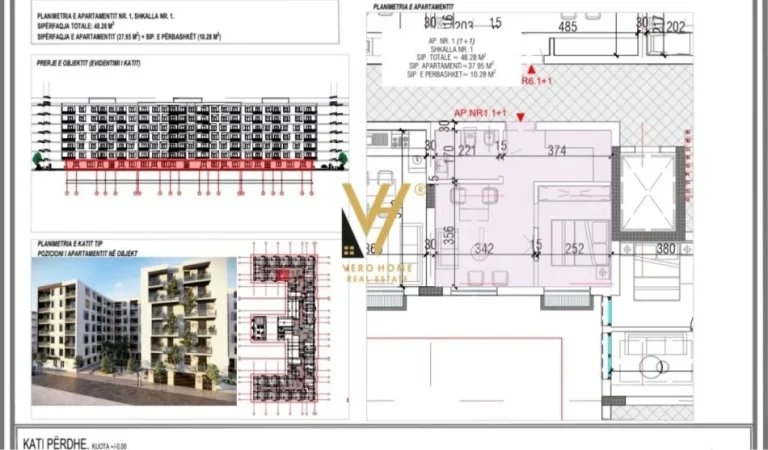 Golem, shitet apartament 1+1+Ballkon Kati 0, 48 m² 53.108 € (GOLEM)