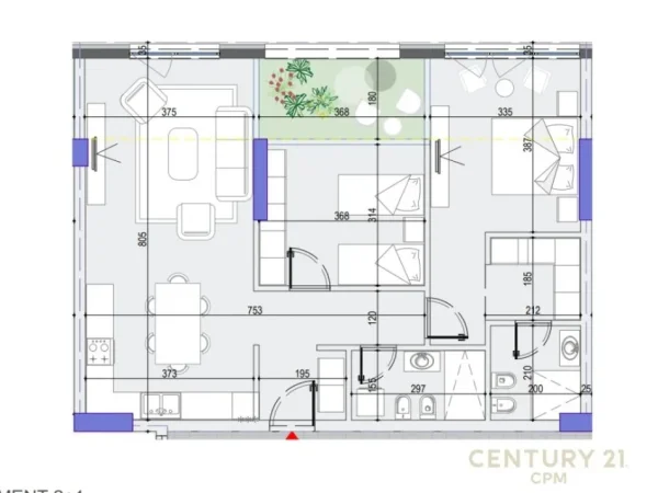 Tirane, shes apartament 2+1+Aneks+Ballkon Kati 9, 117 m² 270.000 € (KOMUNA PARISIT)