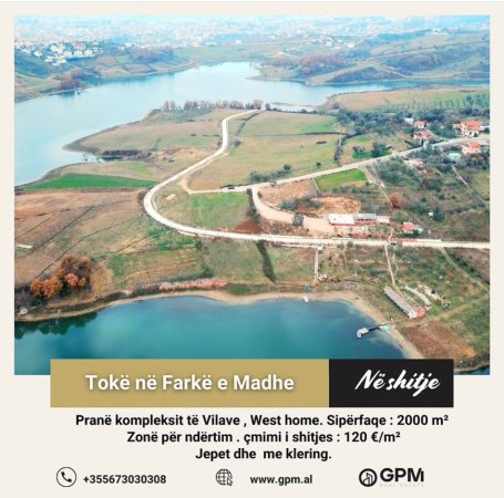 Tirane, shitet toke , 2.000 m² (Farke)