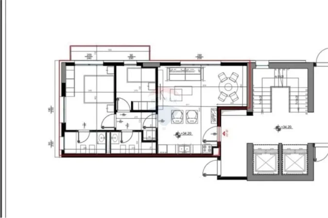 Tirane, shitet apartament 2+1 Kati 10, 94 m² 155.000 € (5 Maj)