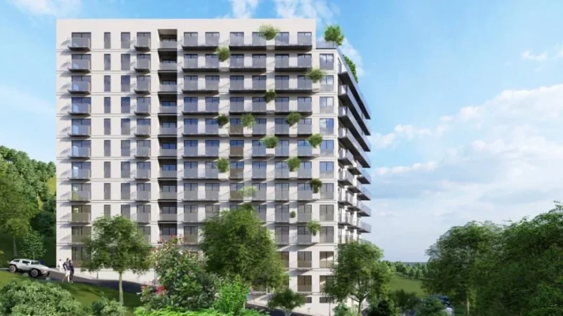 Tirane, shitet apartament 1+1 Kati 9, 68 m² 64.600 € (Solis Residence)