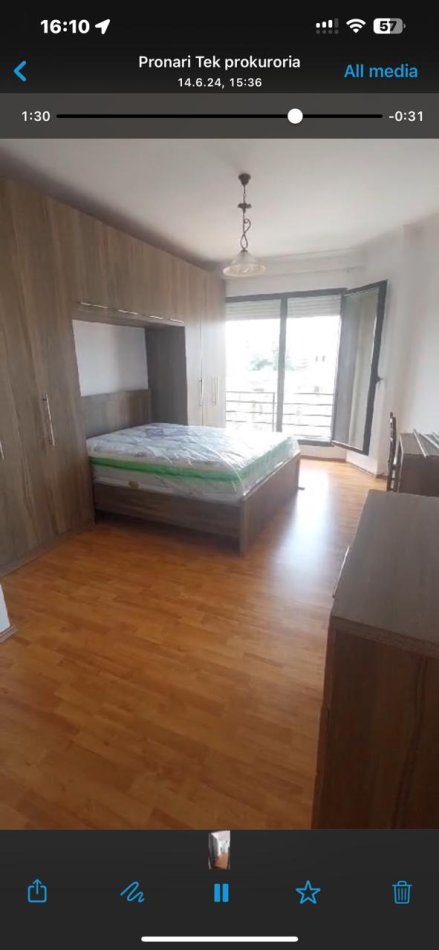 Tirane, jepet me qera apartament 2+1 Kati 5, 85 m² 700 € (Prokuroria e Tiranes)