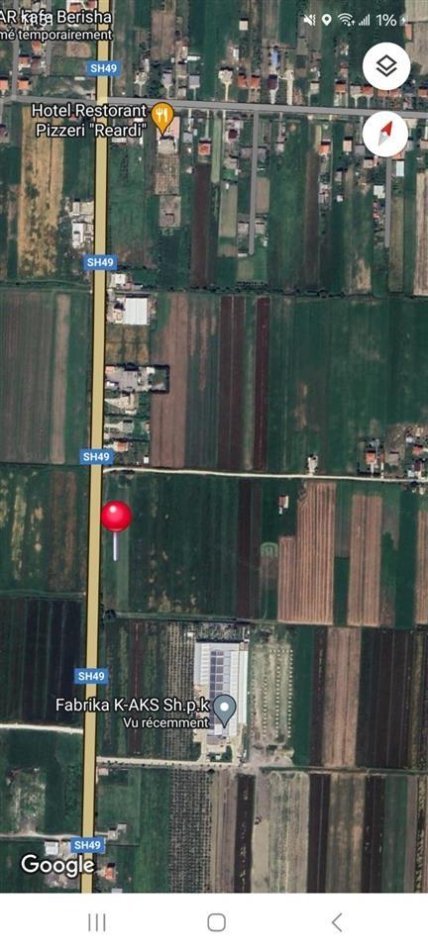Shitet Toke Fllake Durres,4000m2,160000 Euro
