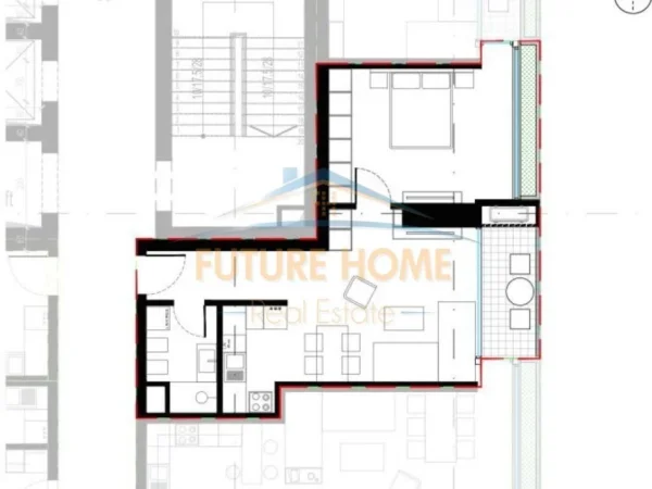 Tirane, shitet 1+1+Ballkon Kati 16, 80 m² 185.000 € (Dritan Hoxha)