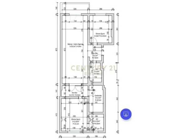 Tirane, jepet me qera zyre Kati 3, 100 m² 700 € (Sheshi wilson)