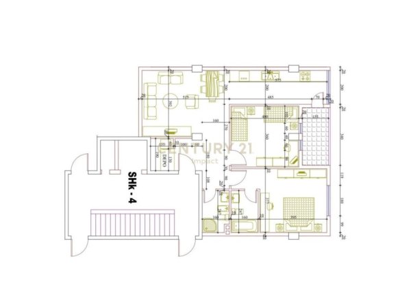 Tirane, shitet apartament 2+1+Aneks+Ballkon Kati 8, 105 m² (Astir)