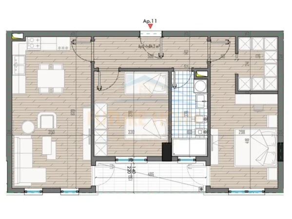 Tirane, shitet apartament 2+1 Kati 1, 99 m² 91.170 € (QTU)