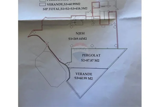 Tirane, jepet me qera ambjent biznesi , 420 m² (Deshmoret e Kombit)