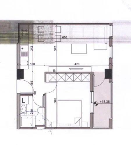 Tirane, shitet apartament 1+1 Kati 4, 64 m² 128.000 € (Karl Gega)