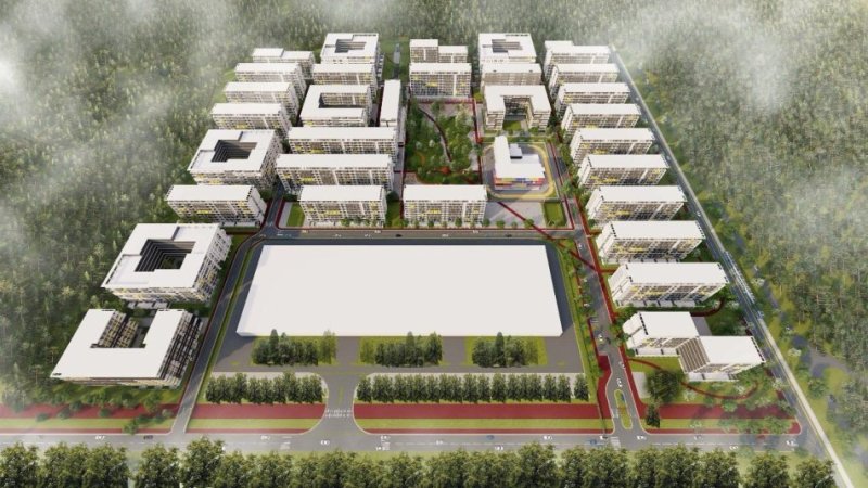 Tirane, shitet apartament 2+1 Kati 1, 94 m² 90.000 € (Laknas, tek kompleksi Univers City)