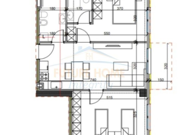 Tirane, shitet apartament 2+1+Ballkon Kati 2, 91 m² 95.970 € (Paskuqan Komopleksi Aluna)