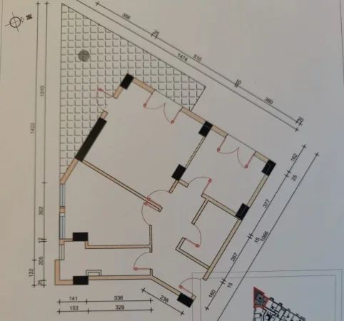Tirane, shitet apartament 2+1+Ballkon Kati 8, 132 m² 138.000 € (yzberisht)