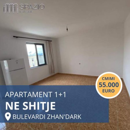 Tirane, shitet apartament 1+1+BLK Kati 4, 53 m² 55.000 Euro (Bulevardi Zhan D'Ark)