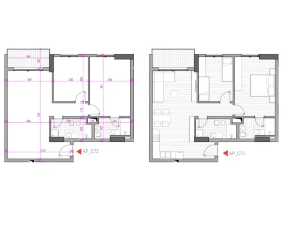 Tirane, shes apartament 2+1+Ballkon Kati 7, 99 m² 119.000 € (Rruga 5-Maji)