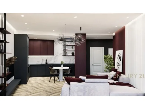 Tirane, jepet me qera apartament 1+1 Kati 5, 75 m² 1.100 € (liqeni i tiranes)