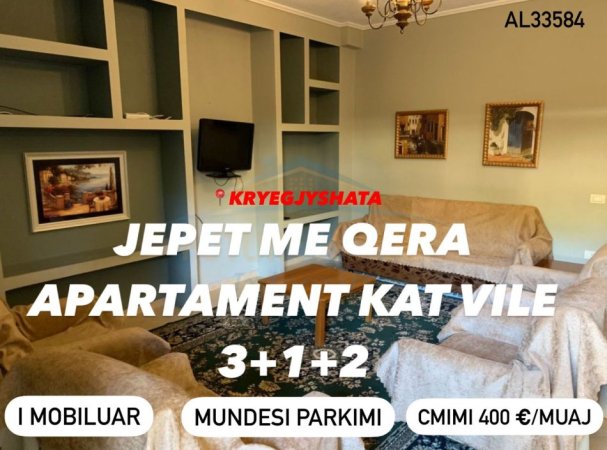 Tirane, jepet me qera apartament 3+1+Ballkon Kati 1, 120 m² 400 € (Ali Dem)