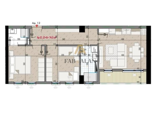 Tirane, shitet apartament 2+1 , (Univers City)