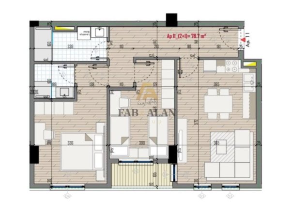 Tirane, shitet apartament 2+1 , (Univers City)