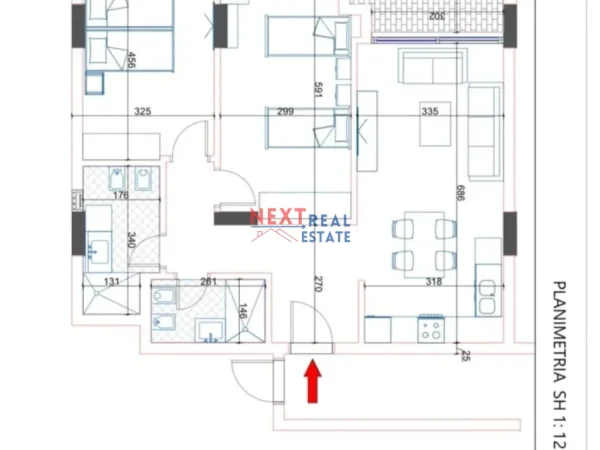 REZERVO PRONEN VETEM ME 500€! Vlore, shitet apartament 2+1+Ballkon , 103 m² 115.000 € (ORIKUM)